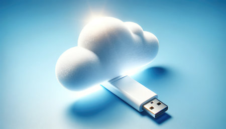 Big data on cloud internet. futuristic digital technology. Generative AIの素材