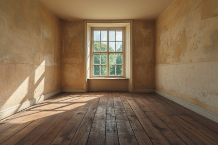 Empty room. Interior background for the presentation. Generative AIの素材