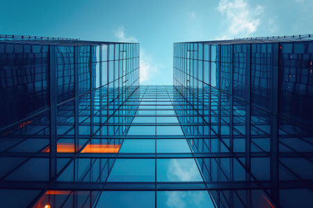 Skyscraper building for business concept. Generative AIの素材