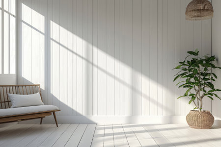 Empty room Interior background for the presentation. Generative AIの素材
