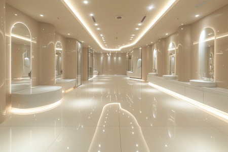 Empty room interior background. Generative AIの素材