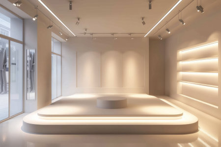 Empty room interior background. Generative AIの素材