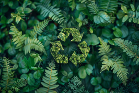 Sustainable and renewable energy concept. Background Generative AIの素材