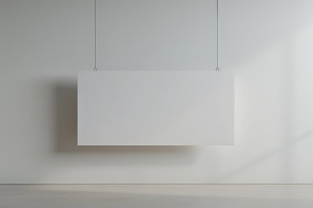 Hanging advertising billboard. Generative AIの素材