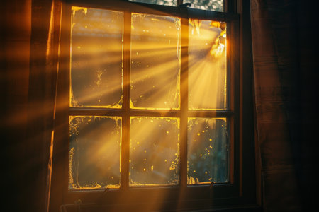 Abstract heavenly background with morning ray lightの素材