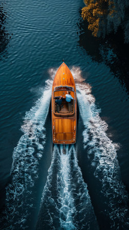 A colorful reflection of a rainbow in a body of waterの素材