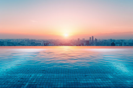 Private pool in luxury hotel roomの素材