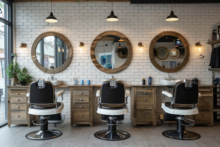 A Empty luxury hair salonの素材