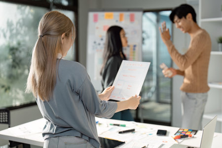 Collaborative UX UI design session with brainstorming and prototyping.