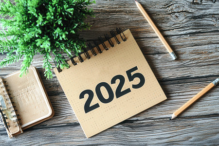 2025 creative workspace setup aerial vision for a professional digital environmentの素材