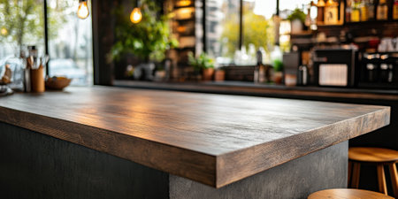 Experience a stylish wooden table in a warm inviting space perfect for relaxation and connection.の素材