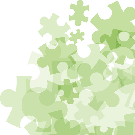 Abstract monocolor puzzle background. Vector graphic template.のイラスト素材
