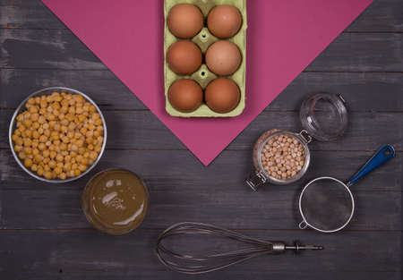 Aquafaba chickpea decoction is an alternative to avoiding eggs in cooking.