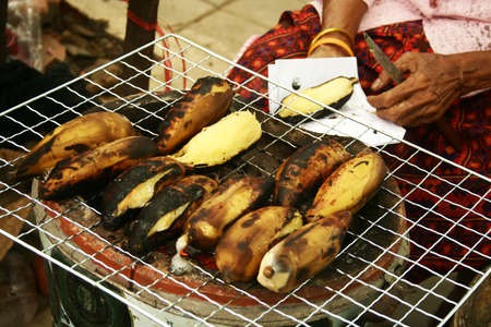 banana toast の写真素材