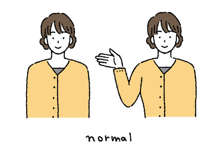 Young woman simple touch figure and set of posesのイラスト素材