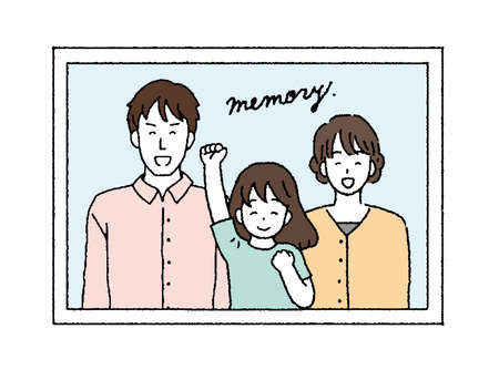 Illustration of family gatheringのイラスト素材