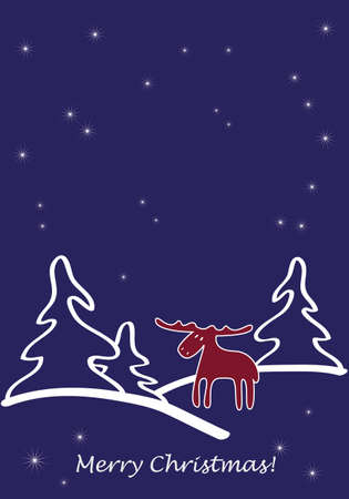 Christmas greeting cardのイラスト素材