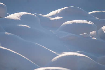 Snow background in sunlightの写真素材