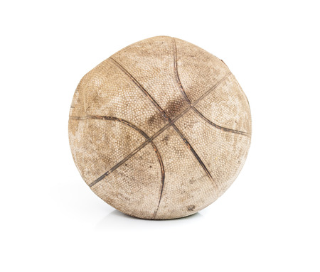 Old basketballの写真素材