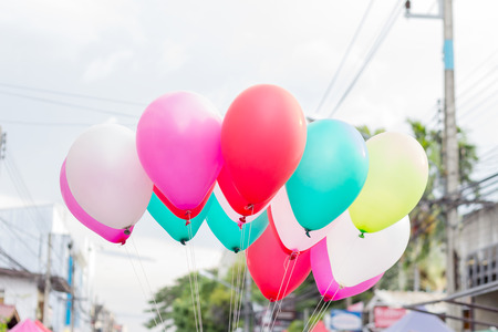 colorful balloonsの写真素材