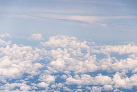 Sky and clouds taken from airplane