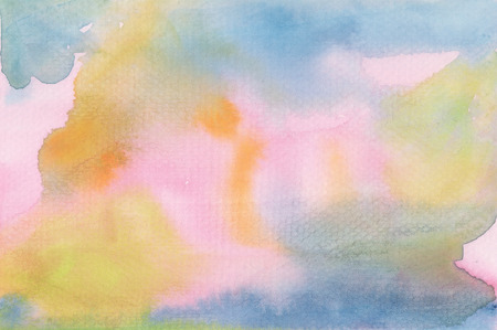 Watercolor Wet Background. Abstract colorful watercolor for background. Digital art painting.の写真素材