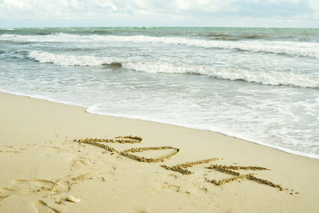 Beautiful view on the beach and on the sea