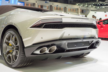 BANGKOK - December 10, 2015 : lamborghini car on display at Thailand International Motor Expo 2015, exhibition of vehicles for sale on December 10, 2015 in Bangkok, Thailand.のeditorial素材