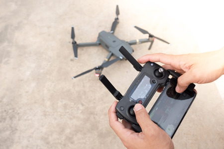 Controlling a remote helicopter drone with smartphone preview