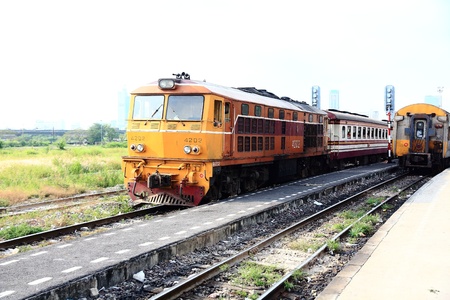 Transportation by train, Bangsue railway, Thailand 