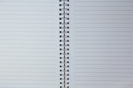 Blank White Realistic Spiral Notepad Notebook の写真素材