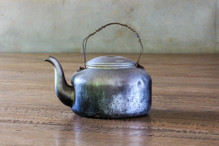Old Dirty Classic Kettle の写真素材