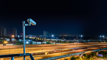 Traffic monitoring with CCTV.