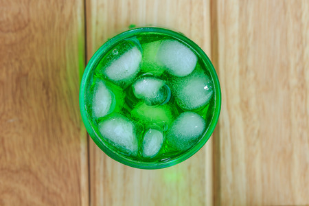Green fruit flavor soft drinks.の写真素材