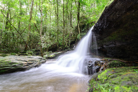 Tham Yai Waterfall at Phu Kradueng national park in Loei, Thailand.