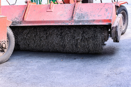Road brush sweeper machine.の写真素材