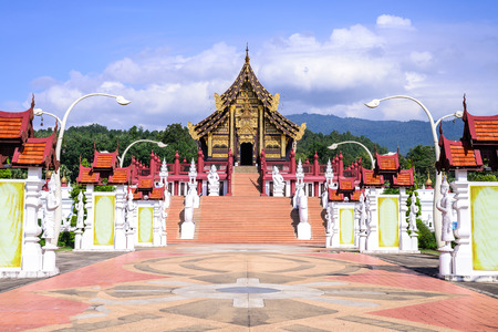 Royal Pavilion (Ho Kham Luang), Chiang Mai, Thailand.のeditorial素材