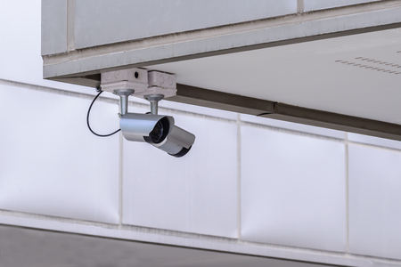 Security IR camera for monitor events in city.の写真素材