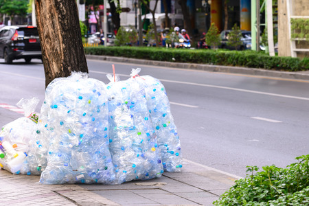 Bag of used platstic bottle.