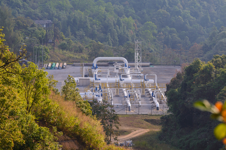 Oil pipeline equipment.の写真素材