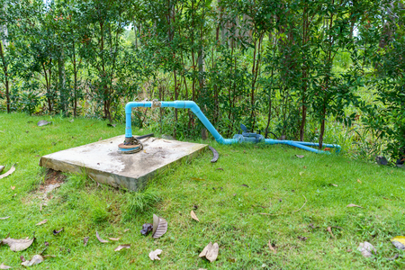 Agricultural water system connected to groundwater.の写真素材