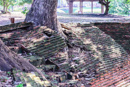 Archaeological well of Ayutthaya period.の写真素材