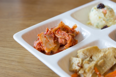 Kimchi set of korea food の写真素材