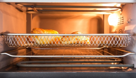 Bakery in oven front view の写真素材