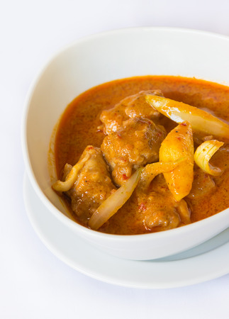 Muslim-style curry with chicken and potatoes の写真素材