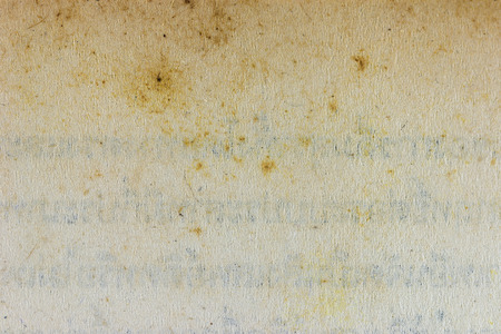 Macro of the old paper with stain and transparent lettering の写真素材