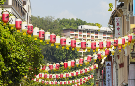 Chinatown, Singapore  - October 24, 2014: Singapore\'s Chinatown, an ethnic neighborhood featuring Chinese cultural elements and a historically concentrated.のeditorial素材