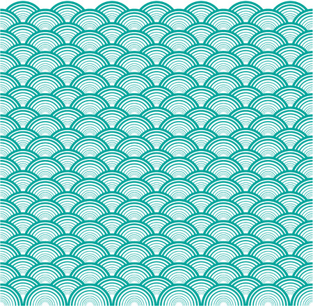 Circle wave overlap backgroundのイラスト素材