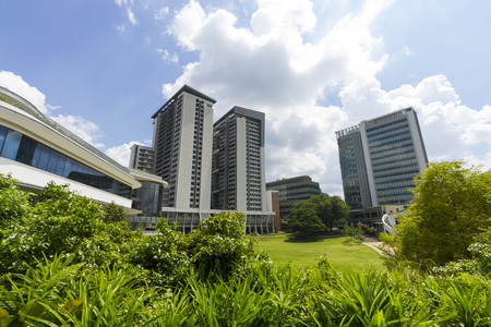 Kent Ridge, Singapore-December 7, 2014: National University of Singapore (NUS), Founded in 1905, It was ranked the 100?150th university based on performance by the Academic Ranking of World Universityのeditorial素材