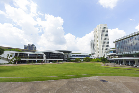 Kent Ridge, Singapore-December 7, 2014: National University of Singapore (NUS), Founded in 1905, It was ranked the 100?150th university based on performance by the Academic Ranking of World Universityのeditorial素材